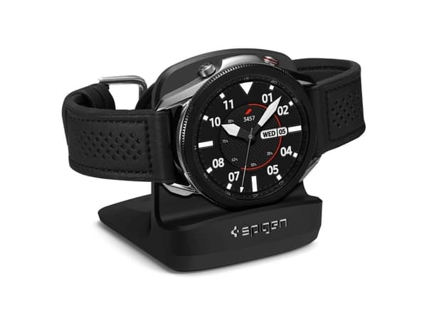 Spigen Night Stand, Stånd, Smartwatch, Svart, Samsung, Galaxy Watch 3/4 (40/41/44/45mm), Galaxy Watch 4 Classic (42/46mm), Galaxy Watch Active 1/2...
