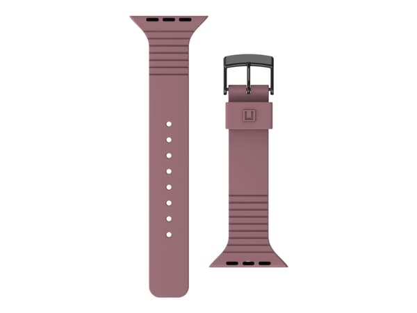 [U] Apple Watch Band 45mm/44mm/42mm, Series 7/6/5/4/3/2/1/SE - Aurora Dusty Rose - Klokkestropp for smart armbåndsur - antimikrobiell - støvet rosa -