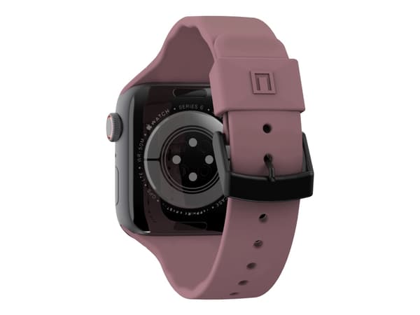 [U] Apple Watch Band 45mm/44mm/42mm, Series 7/6/5/4/3/2/1/SE - Aurora Dusty Rose - Klokkestropp for smart armbåndsur - antimikrobiell - støvet rosa -