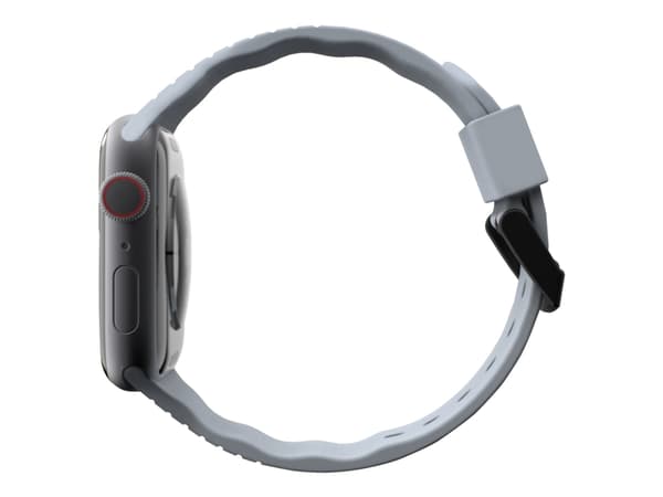 [U] Apple Watch Band 45mm/44mm/42mm, Series 7/6/5/4/3/2/1/SE - Aurora Soft Blue - KlocKräm för smart klocka - antimikrobiell - softblå - för Apple Wa