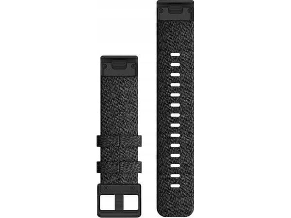 Garmin QuickFit - Klokkestropp for smart armbåndsur - røsslyngsvart, black hardware - for fenix 6S Pro, Sapphire