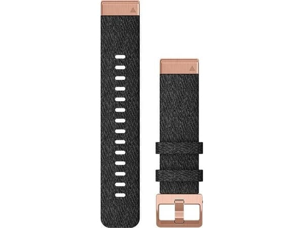 Garmin QuickFit - Klokkestropp for smart armbåndsur - røsslyngsvart, rosa gull maskinutstyr - for fenix 6S Pro, Sapphire