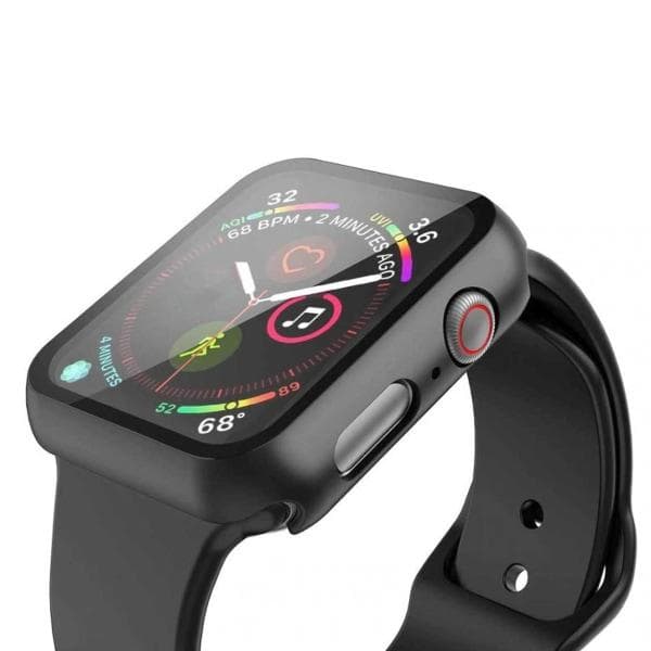 Heltäckande Skal till Apple Watch 4/5/6/SE Skärmskydd 40mm SVART