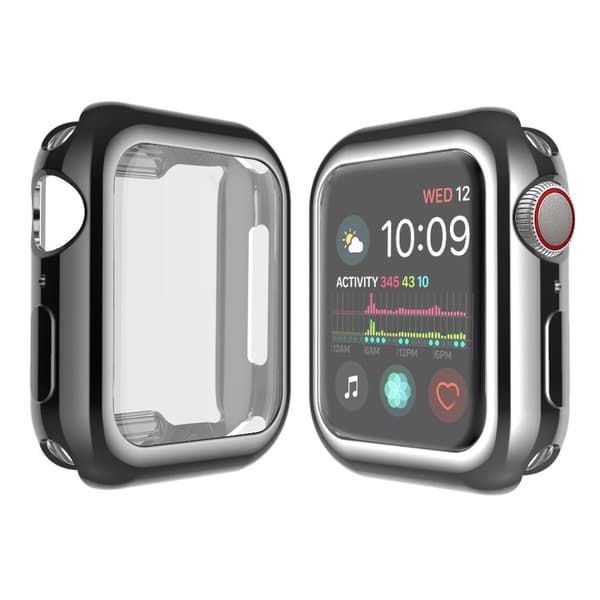 Heltäckande Skal till Apple Watch 4/5/6/SE Skärmskydd 44mm SVART