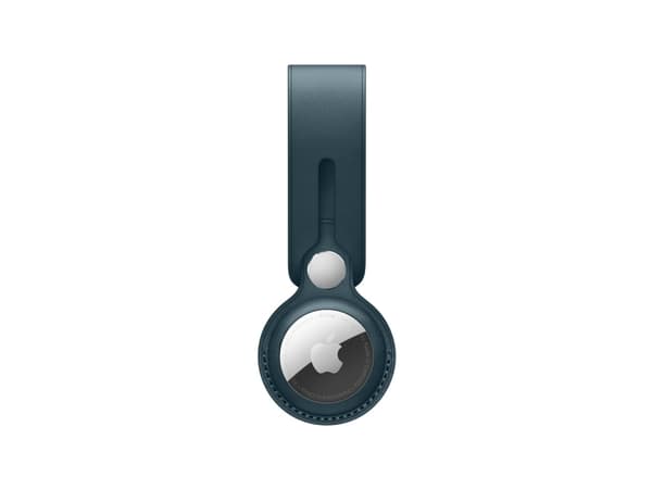 Apple MM043ZM/A, Avaimenperä äänellä, Sininen, Nahka, Baltic Blue, 1 kpl, AirTag