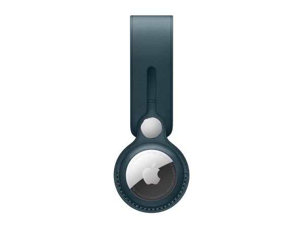 Apple MM043ZM/A, Avaimenperä äänellä, Sininen, Nahka, Baltic Blue, 1 kpl, AirTag