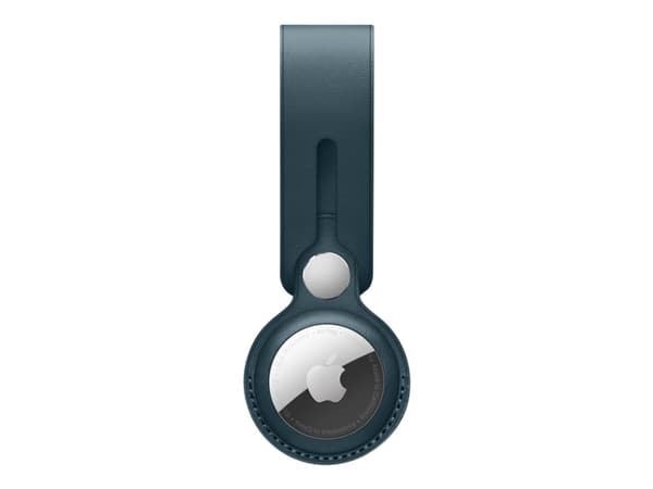 Apple MM043ZM/A, Avaimenperä äänellä, Sininen, Nahka, Baltic Blue, 1 kpl, AirTag