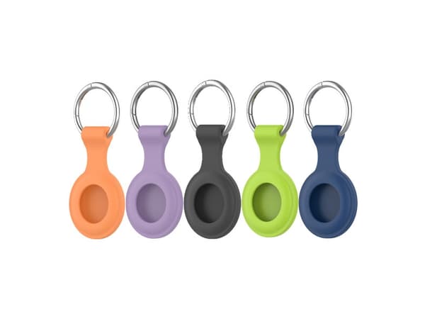 4smarts 466156, Avaimenperä äänellä, Purppura, Musta, Sininen, Vihreä, Oranssi, Silikoni, Kolahduksenkestävä, Naarmuuntumisenkestävä, 5 kpl, 95 mm