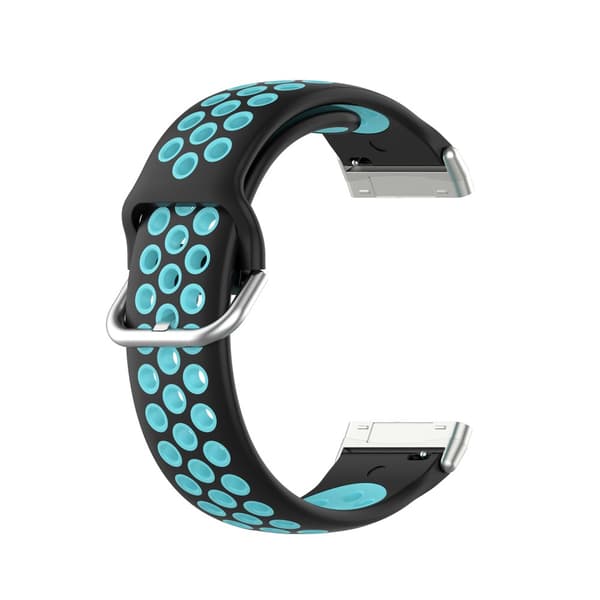 Sportarmband Fitbit Versa 3/Sense Svart/Cyan