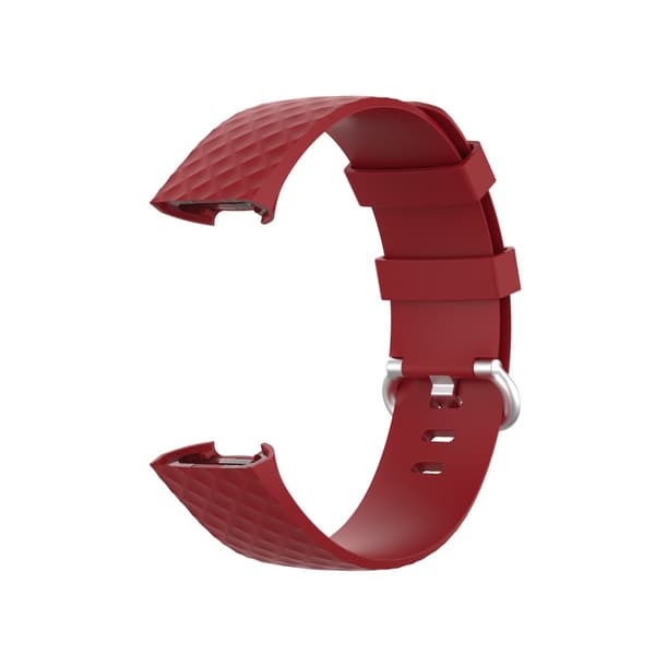 Silikonarmband Till Fitbit Charge 3/4 Röd
