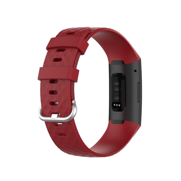 Silikonarmband Till Fitbit Charge 3/4 Röd