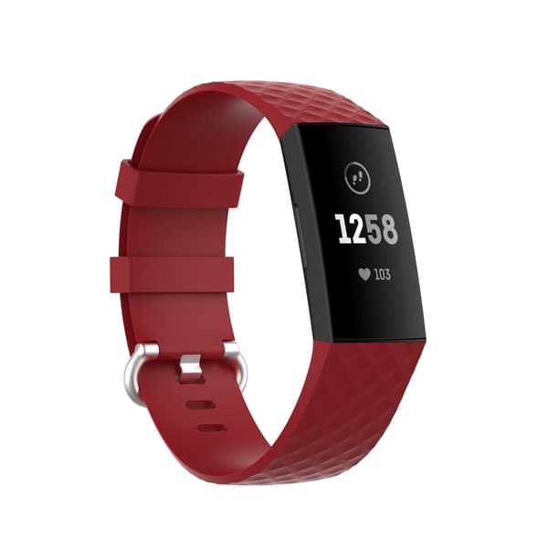 Silikonarmband Till Fitbit Charge 3/4 Röd