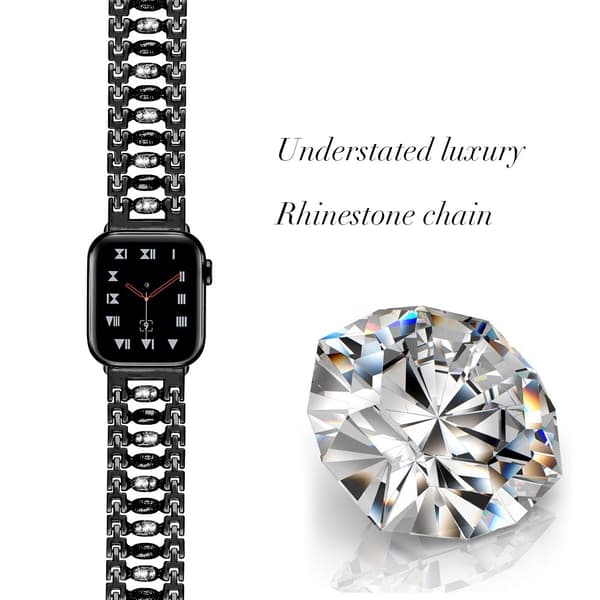 Crystal Bracelet Apple Watch 42/44/45 mm Black