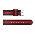 Miniatyrbild 4 av 4: Nylonarmband Fitbit Versa/Versa 2 Svart/Röd