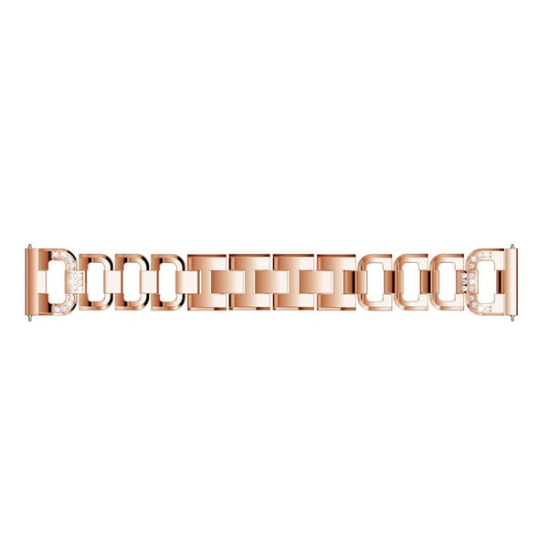 Rhinestone Metallarmband Fitbit Versa/Versa 2 Rose Guld