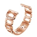 Miniatyrbild 4 av 4: Rhinestone Metallarmband Fitbit Versa/Versa 2 Rose Guld