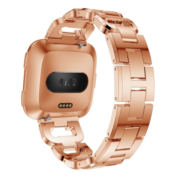Rhinestone Metallarmband Fitbit Versa/Versa 2 Rose Guld
