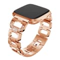 Miniatyrbild 1 av 4: Rhinestone Metallarmband Fitbit Versa/Versa 2 Rose Guld