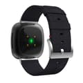 Miniatyrbild 2 av 4: Canvasarmband Fitbit Versa 3/Sense Svart