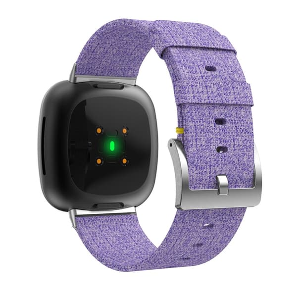 Canvasarmband Fitbit Versa 3/Sense Lila