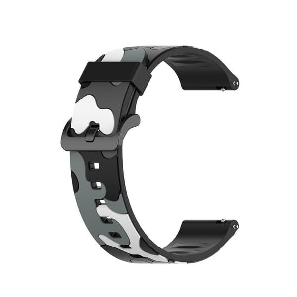 Silikonarmband Kamouflage Samsung Galaxy Watch 46mm Grå