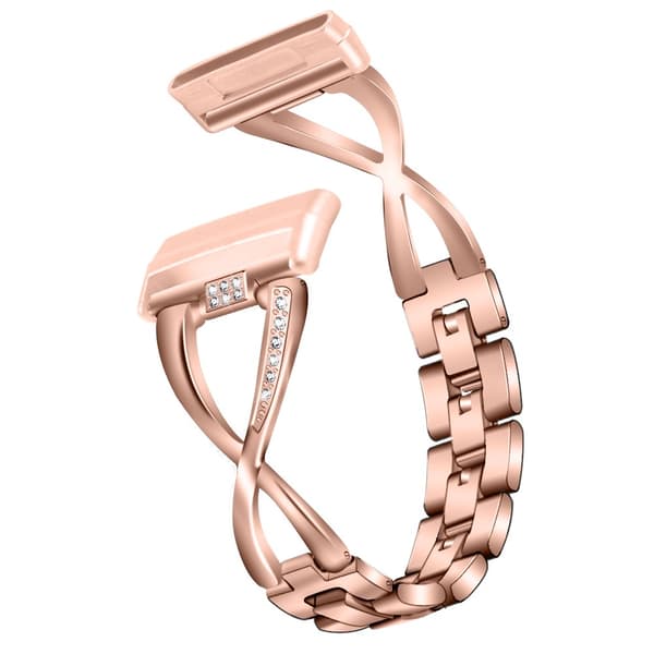 Rhinestone Kristallarmband Fitbit Versa 3/Sense Rose Guld