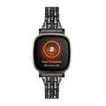 Miniatyrbild 3 av 3: Dual Rows Bracelet Fitbit Versa 3/Sense Svart