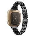 Miniatyrbild 1 av 3: Dual Rows Bracelet Fitbit Versa 3/Sense Svart