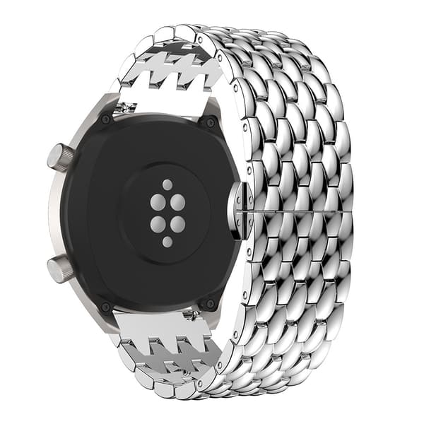 Metallarmband i Fjärilspänne Huawei Watch GT/GT 2 46mm/GT 2 Pro Silver