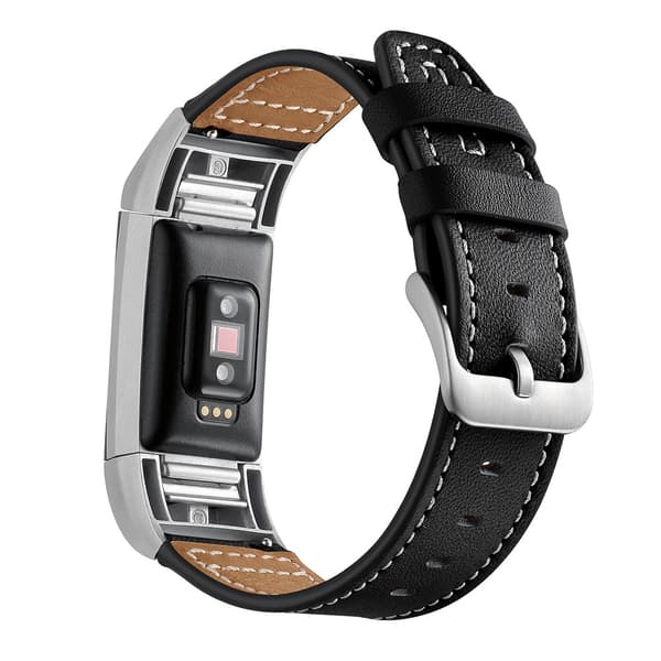 Äkta Läderarmband Fitbit Charge 2 Svart