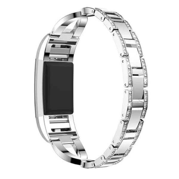 Rhinestone Kristallarmband Fitbit Charge 2 Silver
