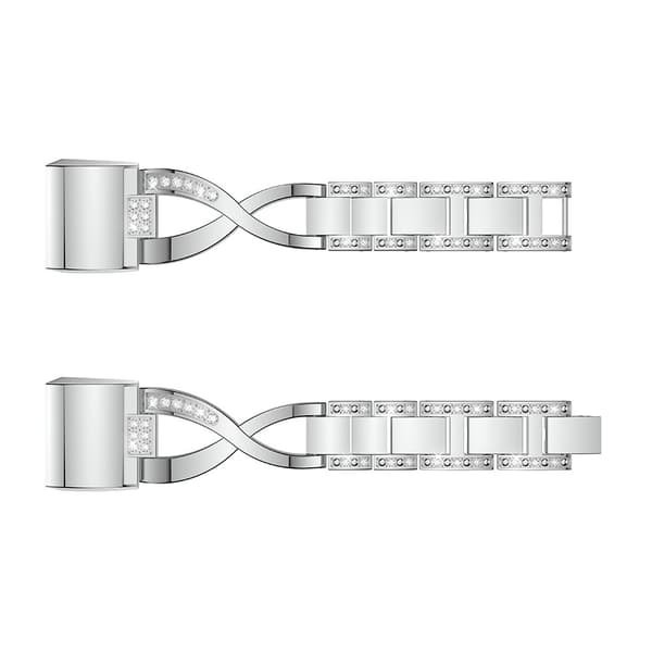 Rhinestone Kristallarmband Fitbit Charge 2 Silver