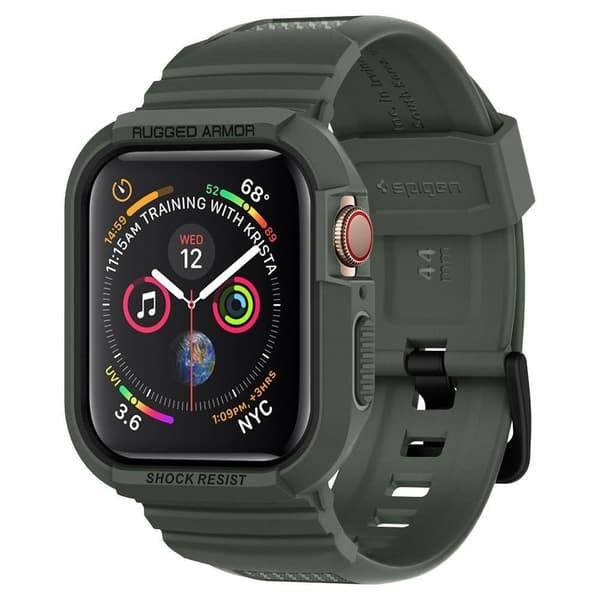 Spigen Apple Watch 44/45mm Case Rugged Armor Pro Military Green