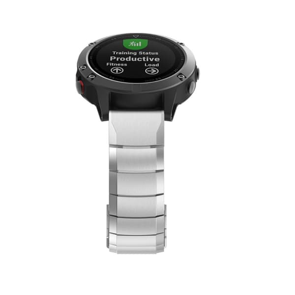 Länkarmband Garmin Fenix 5/5 Plus/6/6 Pro Silver