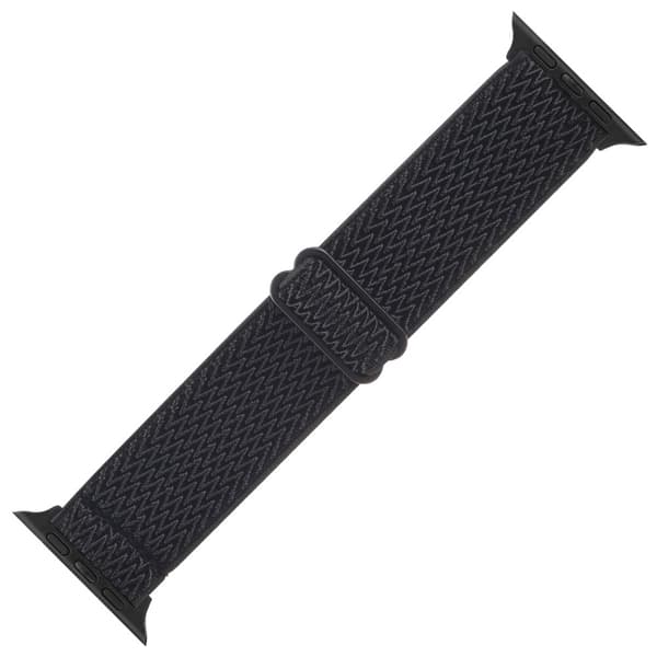 Vävd Nylonarmband Apple Watch 42/44/45/49 mm Svart