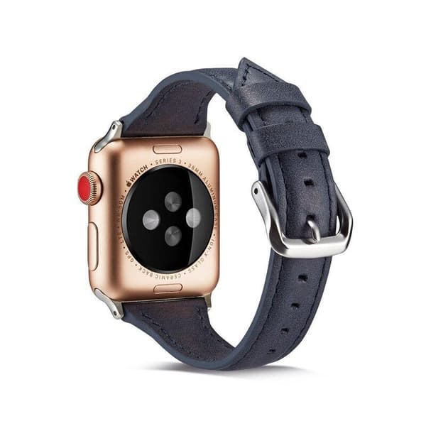 SKALO Smalt Läderarmband Apple Watch Series 1-3 42mm