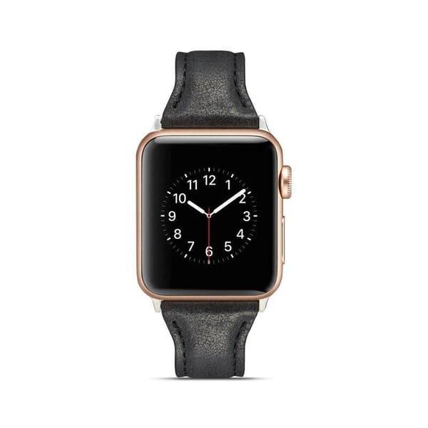 SKALO Smalt Läderarmband Apple Watch Series 1-3 42mm
