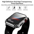 Miniatyrbild 4 av 6: Heltäckande Skal till Apple Watch 4/5/6/SE Härdat glas 44mm ZEBRA