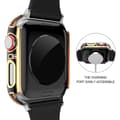 Miniatyrbild 5 av 6: Heltäckande Skal till Apple Watch4/5/6/SE Härdat glas 44mm Svart/Guld