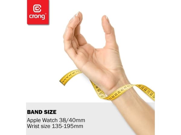 Crong CRG-40LQB-COR, Band, Smartwatch, Korall, Apple, Watch 38/40/41 mm, Silikon