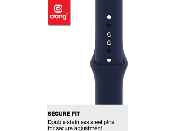 Crong CRG-40LQB-COR, Band, Smartwatch, Korall, Apple, Watch 38/40/41 mm, Silikon