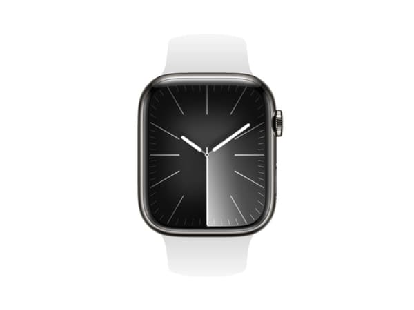 Crong CRG-40LQB-WHI, Klockarmband, Apple, Apple Watch 38/40/41mm, Silikon, Metallisk
