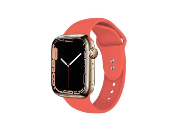 Crong CRG-44LQB-COR, Kellon hihna, Apple, Apple Watch Series 1/2/3/4/5/6/7/SE, Silikageeli, Ruostumaton teräs, Ruostumaton teräs