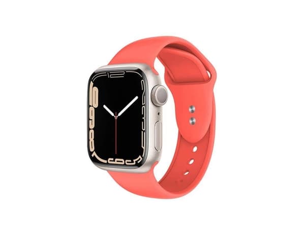Crong CRG-44LQB-COR, Kellon hihna, Apple, Apple Watch Series 1/2/3/4/5/6/7/SE, Silikageeli, Ruostumaton teräs, Ruostumaton teräs