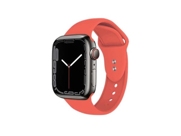 Crong CRG-44LQB-COR, Kellon hihna, Apple, Apple Watch Series 1/2/3/4/5/6/7/SE, Silikageeli, Ruostumaton teräs, Ruostumaton teräs
