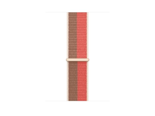 Apple - Slinga för smart klocka - 145 - 220 mm - pink pomelo, tan - för Watch Hermès Series 7, Hermès Series 9, Series 10, Series 8, Series 9, Ultra,