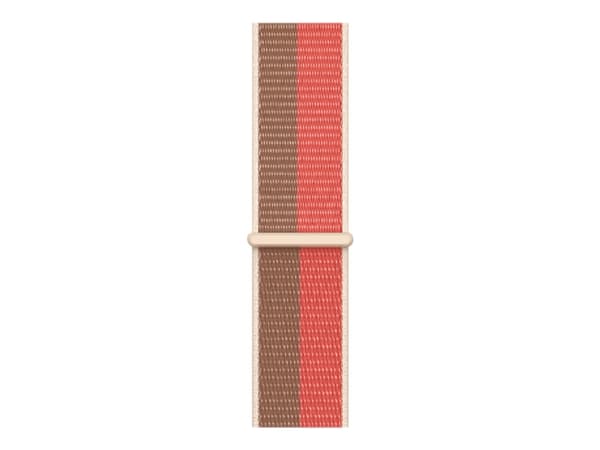 Apple - Slinga för smart klocka - 145 - 220 mm - pink pomelo, tan - för Watch Hermès Series 7, Hermès Series 9, Series 10, Series 8, Series 9, Ultra,
