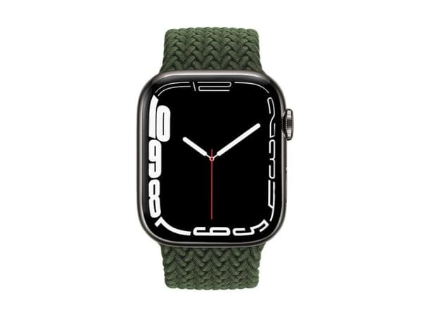 Crong CRG-40WAV-GRN, Kellon hihna, Apple, Apple Watch Series 1/2/3/4/4/4/5/6/6/6/7/8/8/9/SE/Nike 38/40/41mm, Polyesteri, Ruostumaton teräs, Vihreä