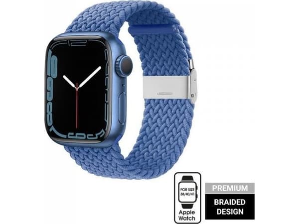 Crong CRG-40WAV-BLU, Band, Smartwatch, Blå, Apple, Watch Series 7/6/3/SE/Nike, Polyester