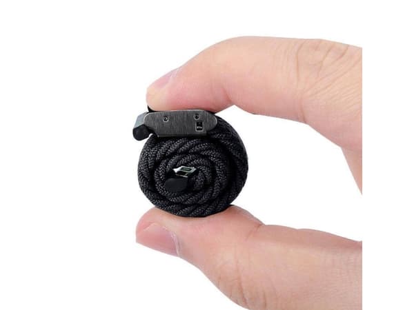 Crong Crong Wave Band flettet stropp for Apple Watch 38/40/41 mm grafitt